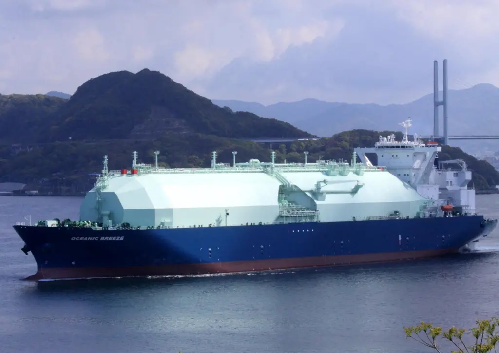 The Oceanic Breeze called for the first time at INPEX’s Naoetsu LNG Terminal located in Joetsu City, Niigata Prefecture, Japan on 12 February 2019