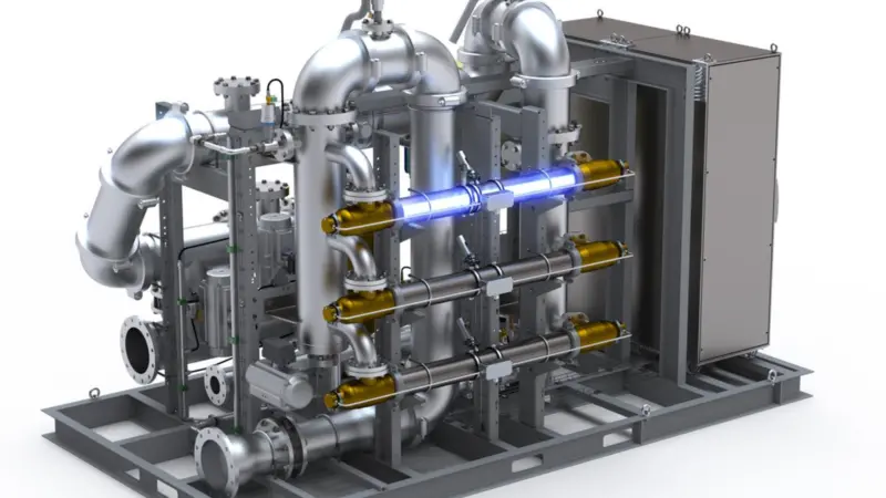 A BIO-SEA skid-mounted B03-450 ballast water management system (credit: BIO-UV)
