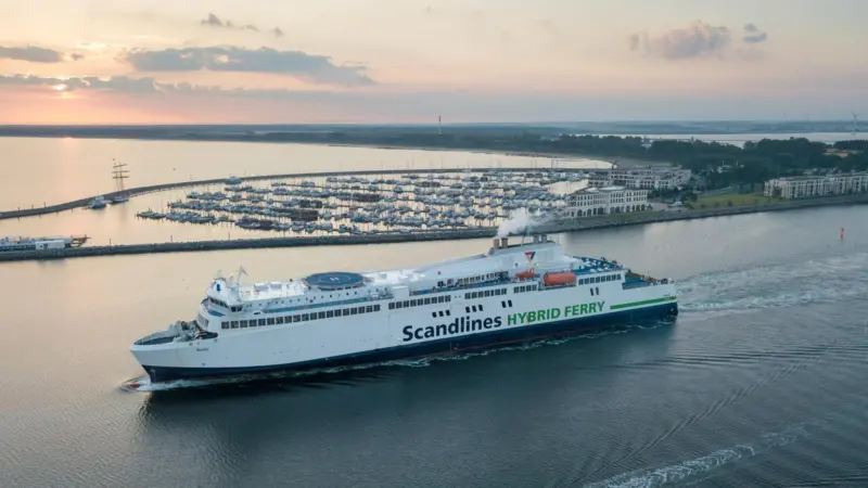 Scandlines' hybrid ferries in the Fehmarn Belt are to be fitted with new thrusters Photo: Scandlines