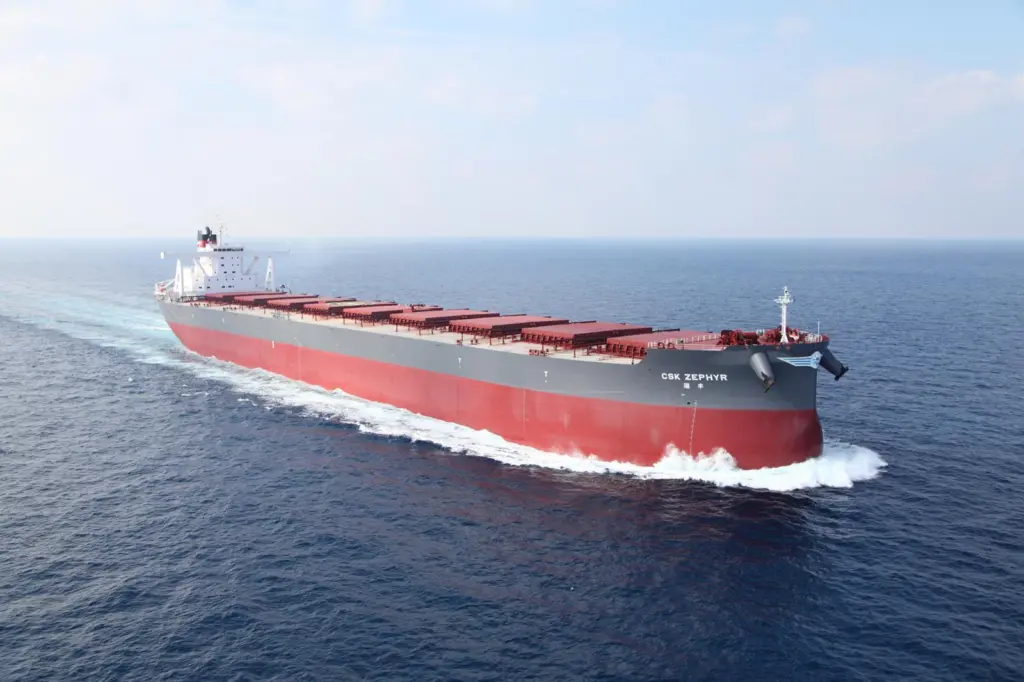 Namura-built CSK Zephyr is the latest development in the Newcastlemax category (photo courtesy of TCC Group).