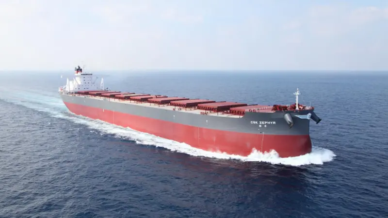 Namura-built CSK Zephyr is the latest development in the Newcastlemax category (photo courtesy of TCC Group).