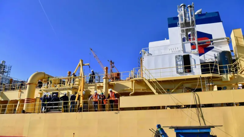 The Samuel de Champlain is the largest vessel within the Dragages-Ports dredger group, which is half-owned by the French state, and half-owned by a consortium of seven French commercial ports