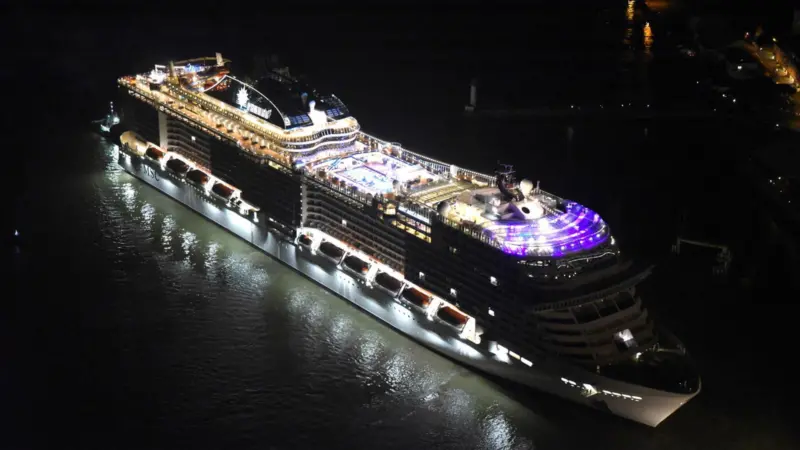 MSC Cruises took delivery of the MSC Bellissima on 27 February 2019 at Chantiers de l’Atlantique Saint-Nazaire shipyard in France (credit: MSC Cruises)