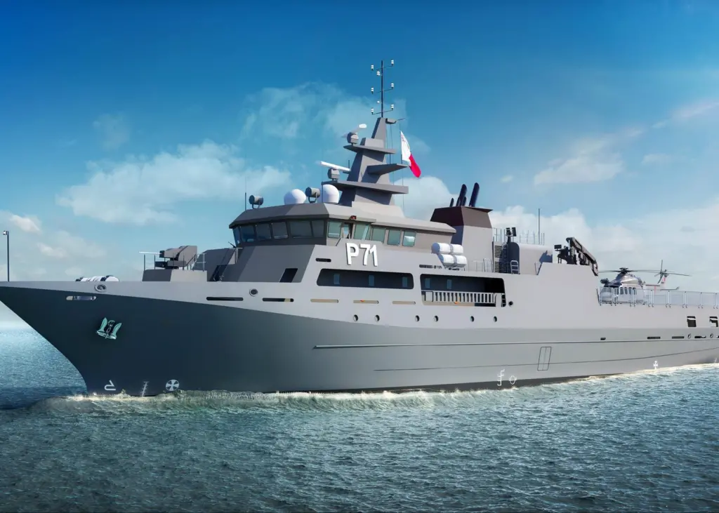 Rolls-Royce is supplying a propulsion package for a Maltese military patrol vessel built by Cantiere Navale Vittoria Photo: Rolls-Royce