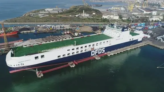 Ephesus Seaways heralds an advance in ro-ro shipping capacity on a major route linking Turkey with the European market (photo courtesy of DFDS).