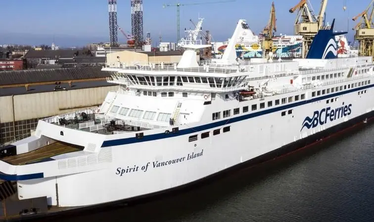 The 'Spirit of Vancouver Island' has recently completed an upgrade and conversion to LNG at Remontowa Shipyard Photo: Remontowa