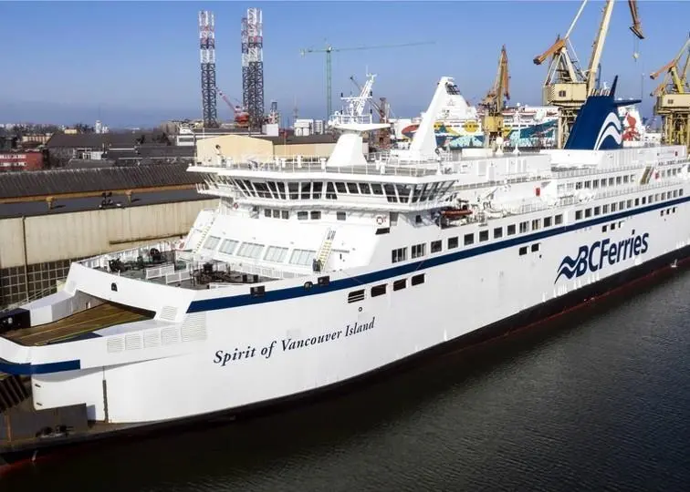 The 'Spirit of Vancouver Island' has recently completed an upgrade and conversion to LNG at Remontowa Shipyard Photo: Remontowa