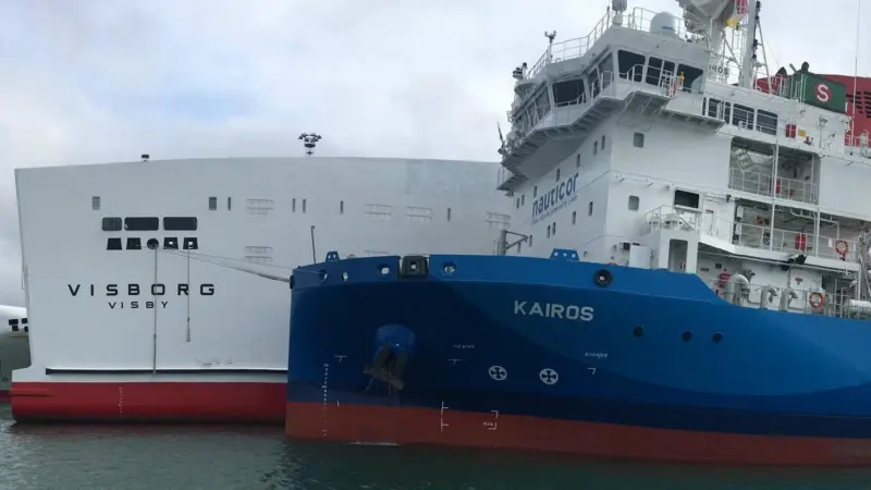 The successful first LNG ship-to-ship bunker operation in the port of Visby was the result of intensive preparation by Nauticor’s team, its partners and authorities.