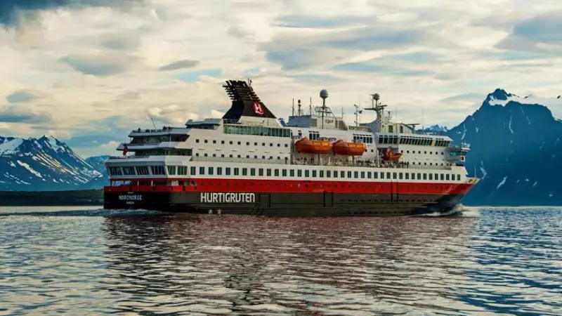 Hurtigruten's Nordnorge will be fitted with a biogas-ready fuel-gas supply systems (FGSS) (image courtesy of Hurtigruten)