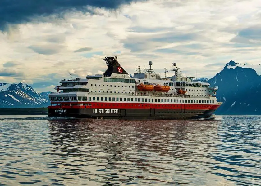Hurtigruten's Nordnorge will be fitted with a biogas-ready fuel-gas supply systems (FGSS) (image courtesy of Hurtigruten)