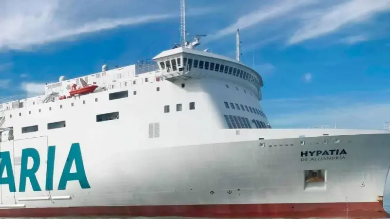 Distinctive lines of a Visentini-built ferry: the new Hypatia de Alejandria (photo courtesy of Balearia).