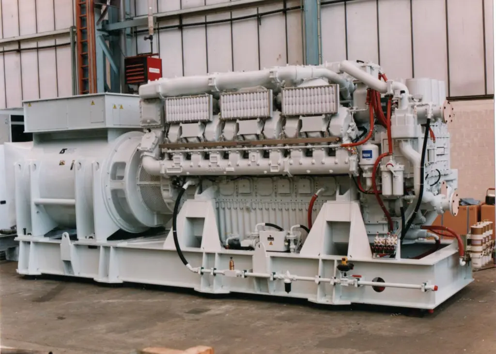 18-cylinder VP185 auxiliary genset used in a cruise ship (credit: MAN Energy Solutions)