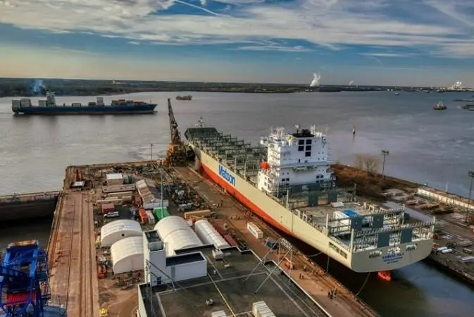 The Kaimana Hila, along with sistership Daniel K. Inouye, will serve the line between the western US seaboard and Hawaii.