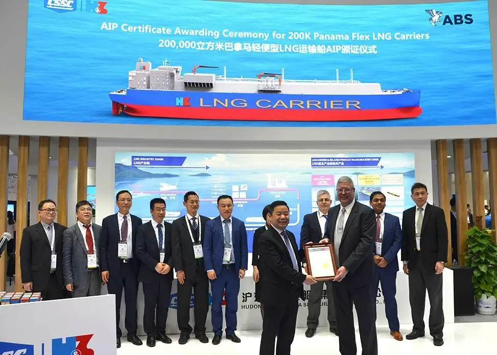 Hudong-Zhonghua Shipbuilding has been granted AIP by ABS for its new gas carrier designs Photo: ABS