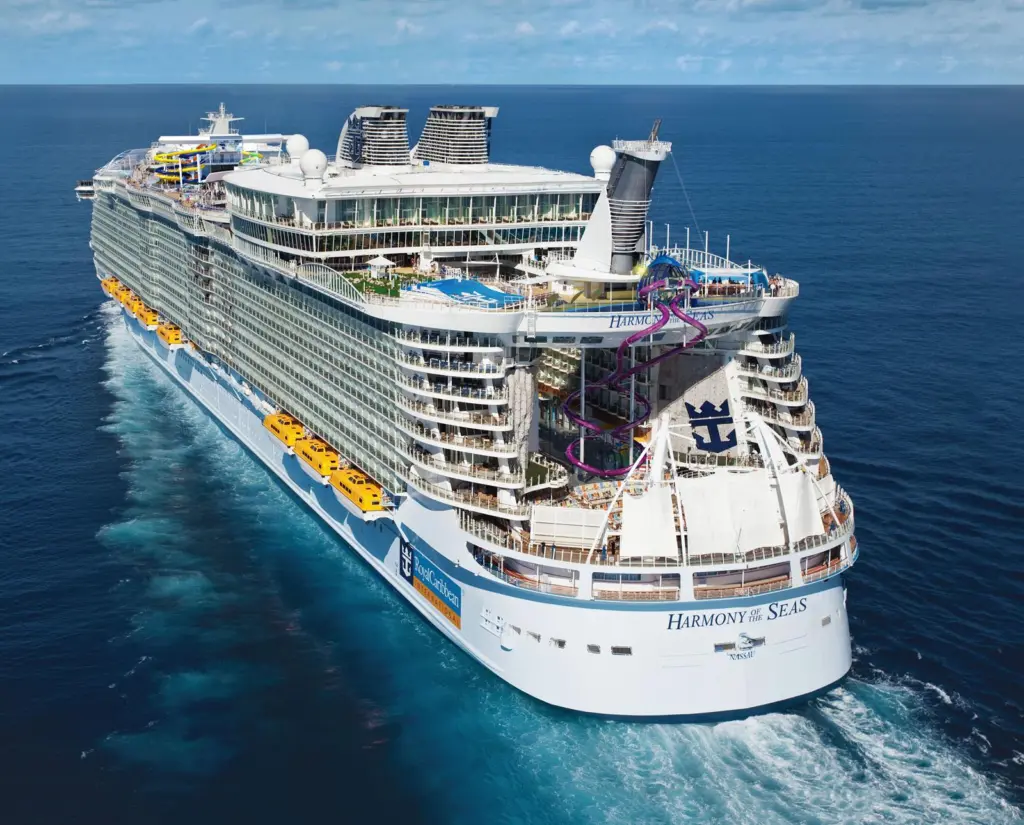 Oasis-class tonnage from Saint-Nazaire started with Harmony of the Seas (photo courtesy of Royal Caribbean).