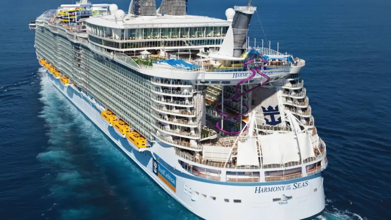 Oasis-class tonnage from Saint-Nazaire started with Harmony of the Seas (photo courtesy of Royal Caribbean).