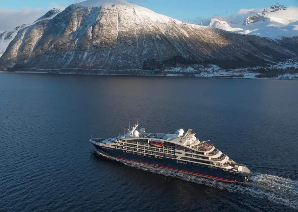 Vard delivered the third in a series of expedition cruise vessels, 'Le Bougainville', to Ponant Cruises on 5 April.