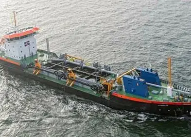 RH Marine has supplied positioning and monitoring equipment for the first Dutch LNG dredger Photo: RH Marine