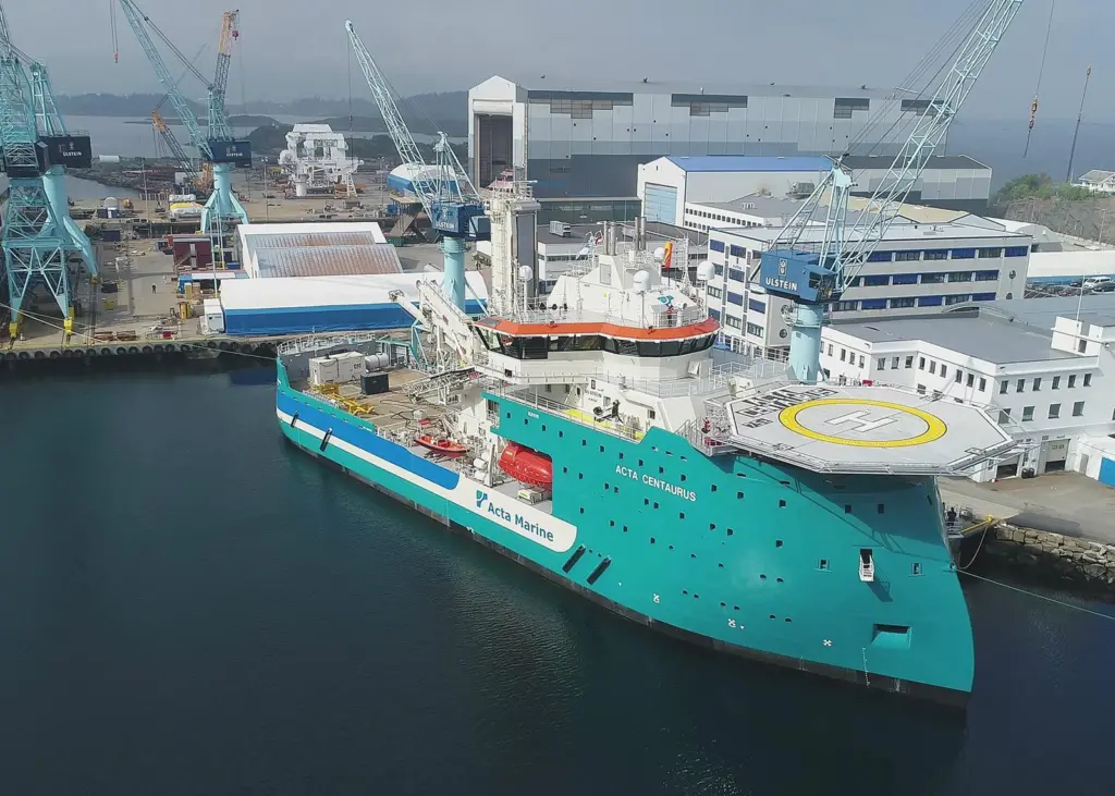 The 'Acta Centaurus' is Ulstein Verft's second service operation vessel for Acta Marine. (Credit: Ulstein Verft)