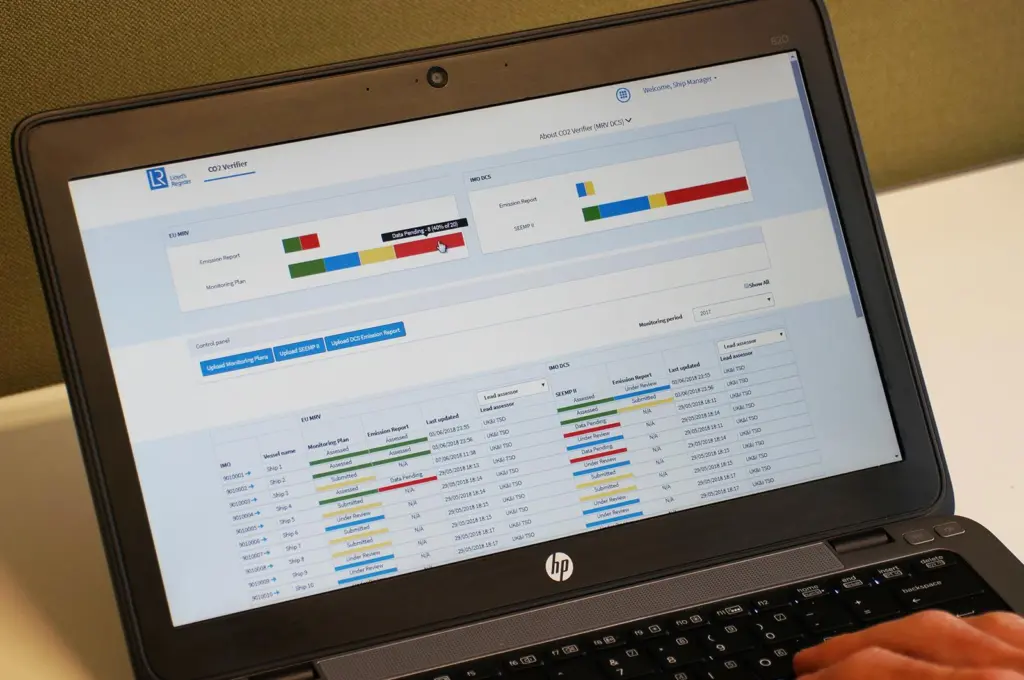 The CO2 Verifier helps shipowners and operators to generate separate outputs for submission to the EU-MRV and IMO DCS schemes (credit: LR)