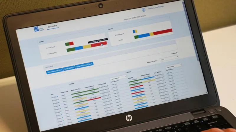 The CO2 Verifier helps shipowners and operators to generate separate outputs for submission to the EU-MRV and IMO DCS schemes (credit: LR)