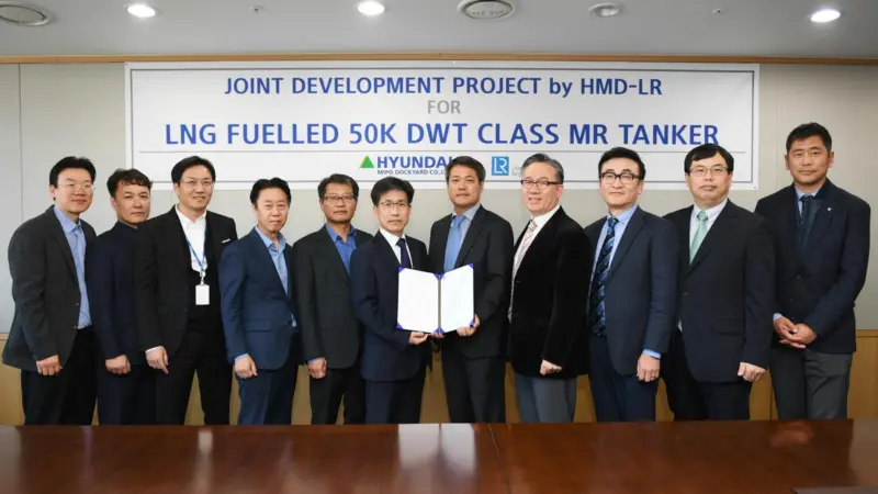 HMD receives approval in principle from LR for its LNG-fuelled MR tanker design.