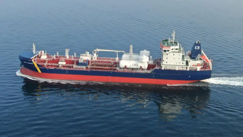 Turkish-built to Polar ice class for Canada, the dual-fuel tanker 'Rossi A. Desgagnes' (photo courtesy of Groupe Desgagnes).