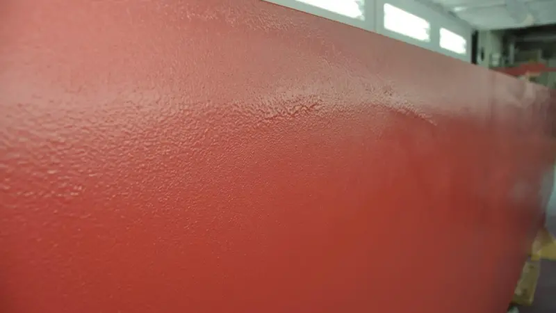Example of antifouling coating with multiple layers.