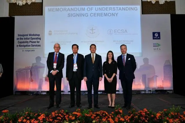 ICS, ASA and ECSA signed an MOU providing a framework for closer co-operation in Singapore in April. Credit: Maritime and Port Authority of Singapore (MPA)