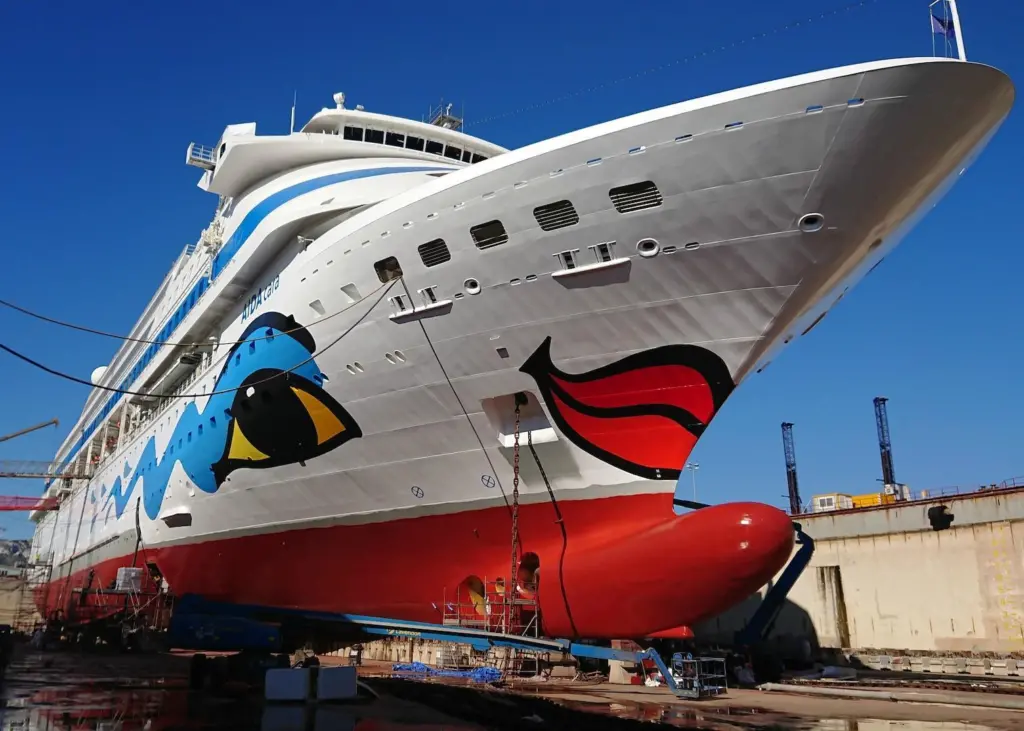The 'AIDAcara' has been coated with Nippon Paint Marine's antifouling Aquaterras Photo: Nippon Paint Marine