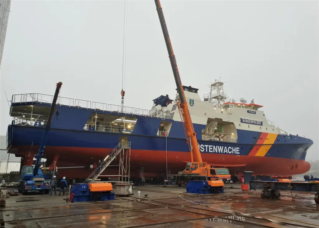 Europe's high-tech newbuilding like this German police boat is under threat from Asia