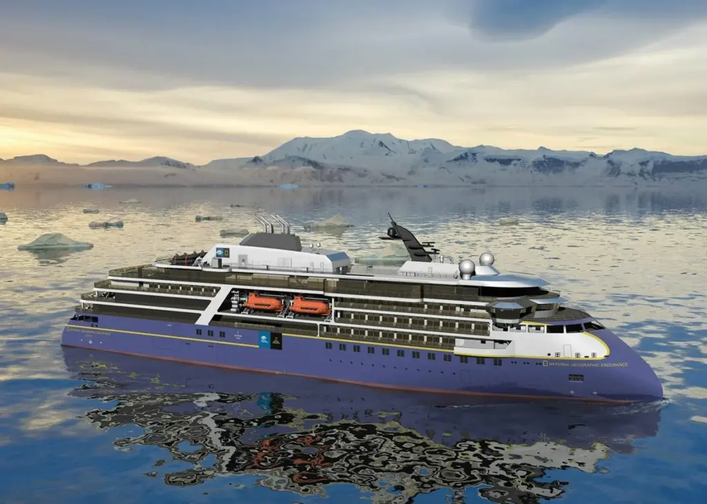 VMS Group signed a contract to supply two 8L250MDC and two 12V250MDC marine engines, tools and spare parts for Lindblad Expeditions' newest ship. (Credit: Ulstein)