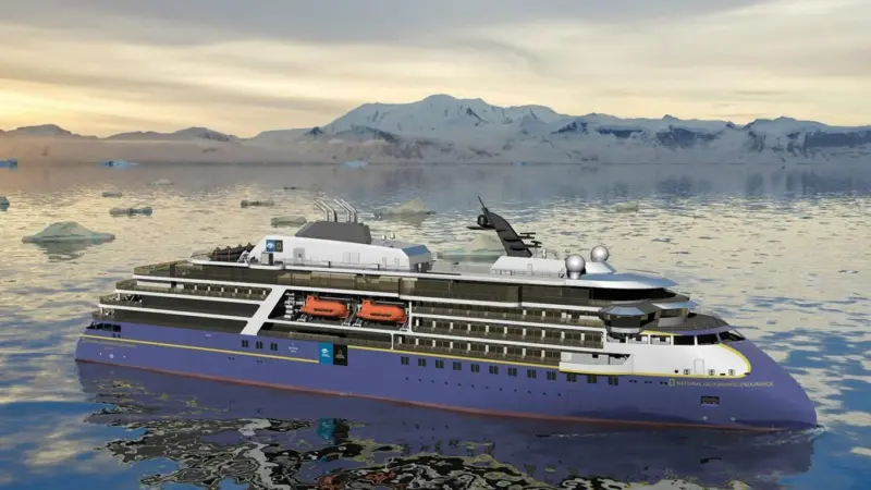 VMS Group signed a contract to supply two 8L250MDC and two 12V250MDC marine engines, tools and spare parts for Lindblad Expeditions' newest ship. (Credit: Ulstein)