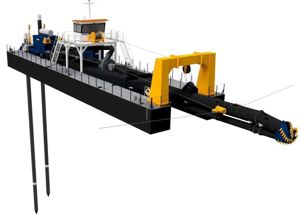 Damen's new twin-hulled dredger Photo: Damen