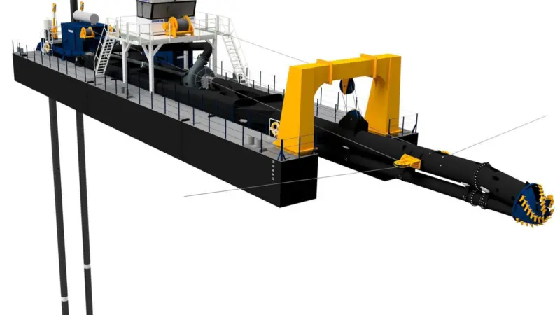 Damen's new twin-hulled dredger Photo: Damen