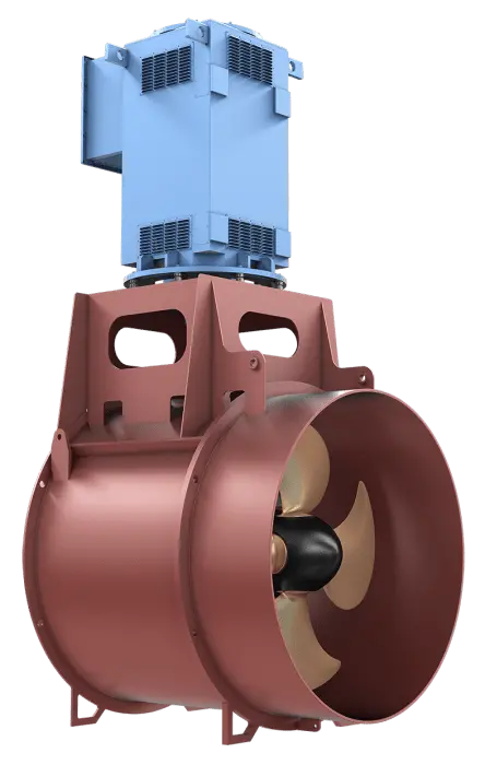 The new TTC is available in two basic sizes, covering four propeller diameters and power outputs ranging from 1000kW to 5000kW.
