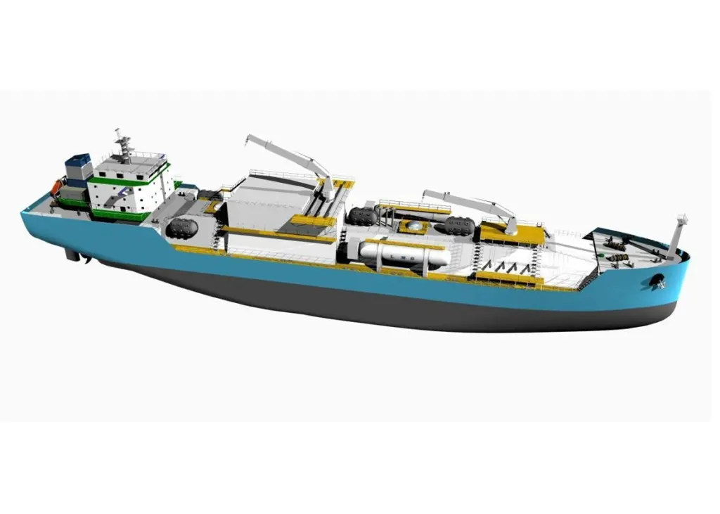 TThe first Chinese owned LNG bunker vessel will operate on Wärtsilä propulsion machinery and with Wärtsilä cargo handling and waste treatment systems Photo: CSDC