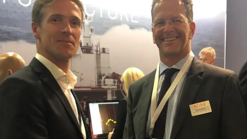 Vigleik Takle, Senior Vice President for Maritime Digital Solutions at Kongsberg Digital, at Nor-Shipping 2019.