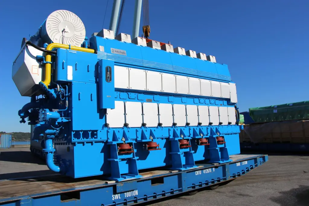 Bergen Engines' first B36:45 inline engine.