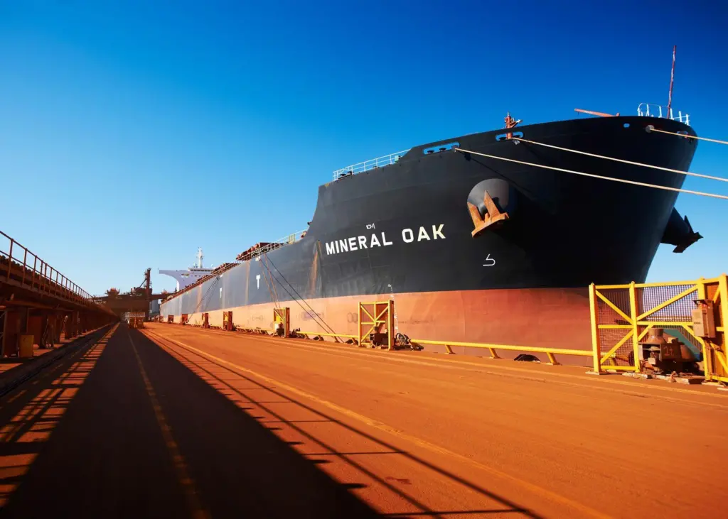 BHP is the largest exporter of iron ore through Port Hedland in West Australia.