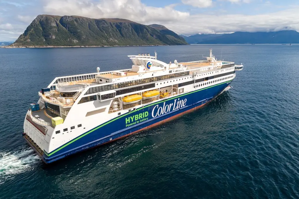 Color Hybrid is entering service on the Sandefjord/Stromstad route (credit: Ulstein Verft).