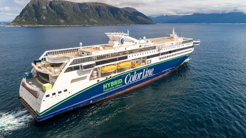 Color Hybrid is entering service on the Sandefjord/Stromstad route (credit: Ulstein Verft).