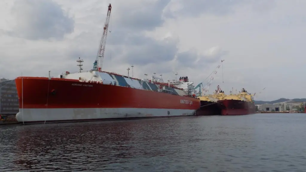 Adriano Knutsen prior to delivery from Hyundai Heavy Industries’ Ulsan shipbuilding complex. (Courtesy of Endesa).