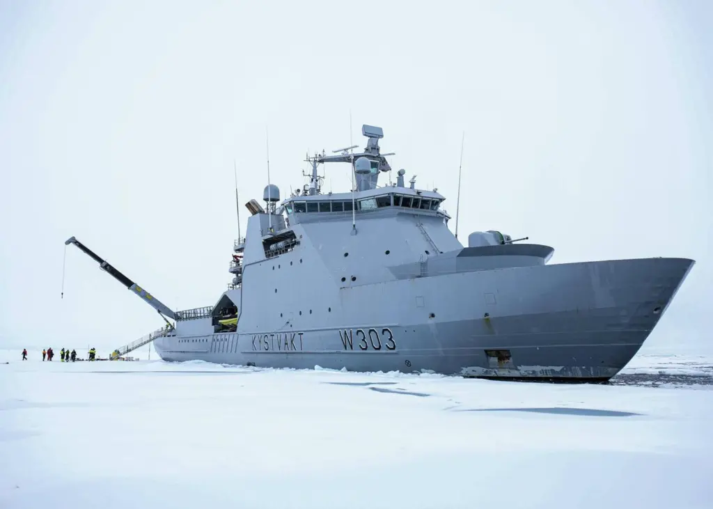 KV Svalbard at the North Pole Photo: Norwegian Coast Guard