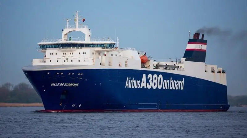 The first commercial installation of Airseas' Seawing power kite is due to be undertaken in 2020 aboard Ville de Bordeaux ro-ro. (Picture copyright: Carsten Feldhusen/ MarineTraffic.com)