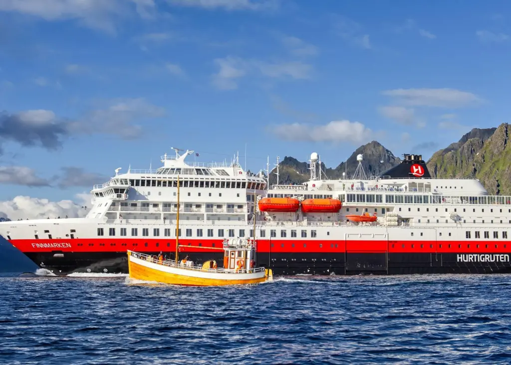 The ‘Finnmarken’ is the first of three Hurtigruten ships to be fitted with Wärtsilä NOR systems for Tier III compliance, after which it will be renamed the ‘MS Otto Sverdrup’ Photo: Wärtsilä