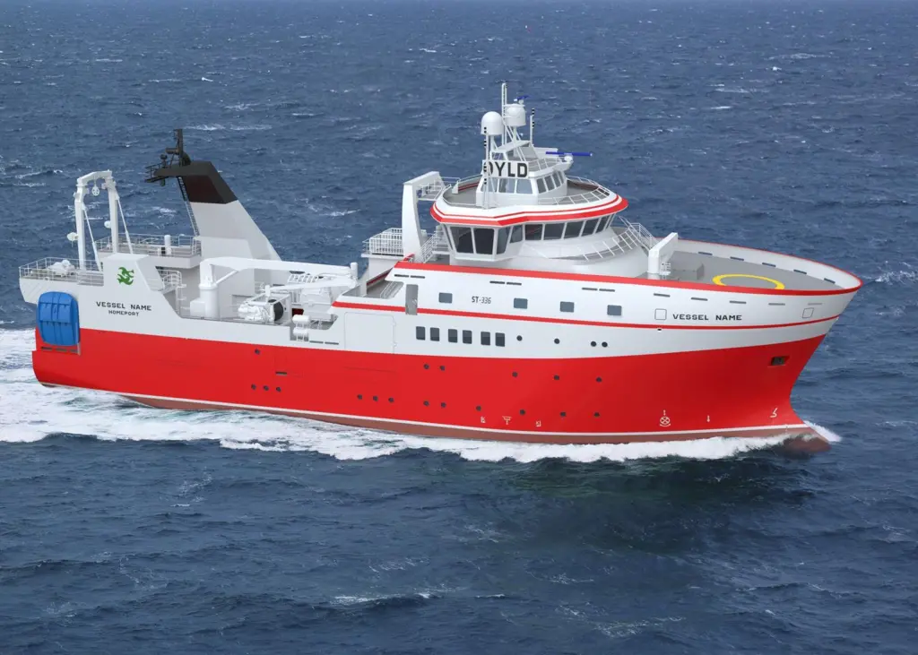 Graphical rendering of the new research vessel Photo: Skipsteknisk