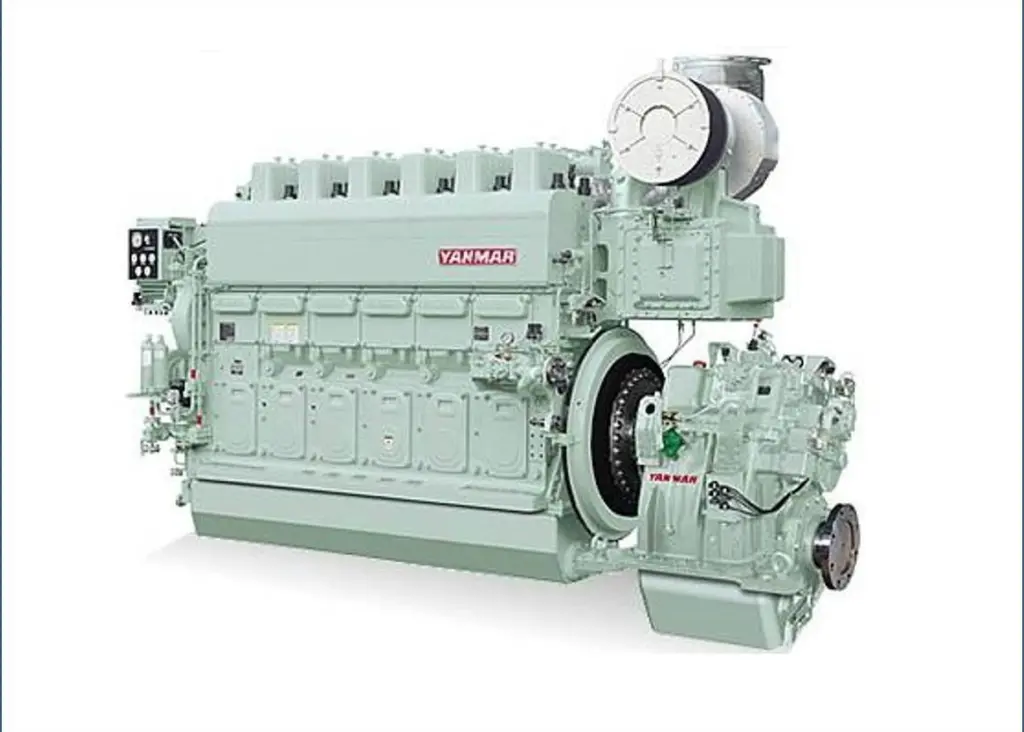 The Yanmar dual-fuel 6EY26DF allows operators to switch between LNG and diesel Photo: Yanmar