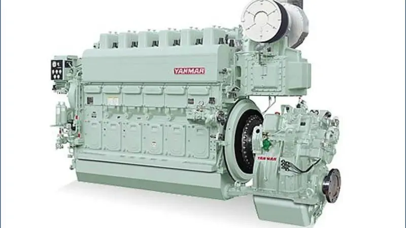The Yanmar dual-fuel 6EY26DF allows operators to switch between LNG and diesel Photo: Yanmar