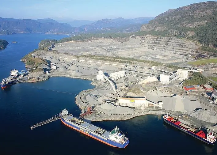 Mibau-Stema exports aggregate for Europe’s construction industry from its four quarries in southern Norway, including Jelsa (pictured).